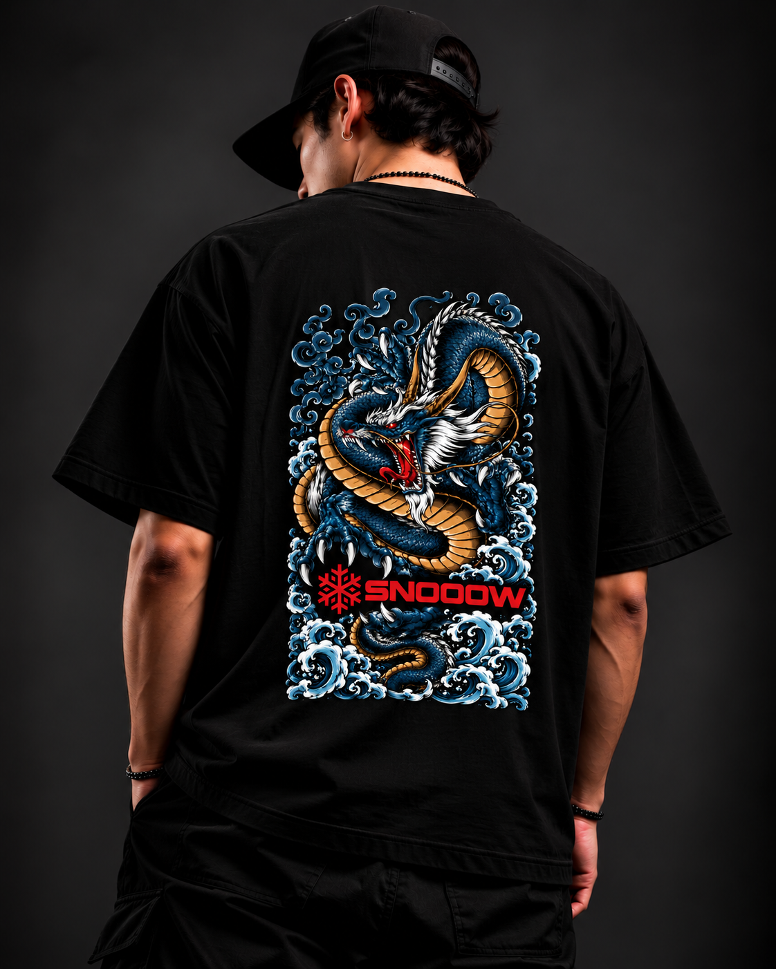 CAMISA SNOOOW DRAGON BLUE